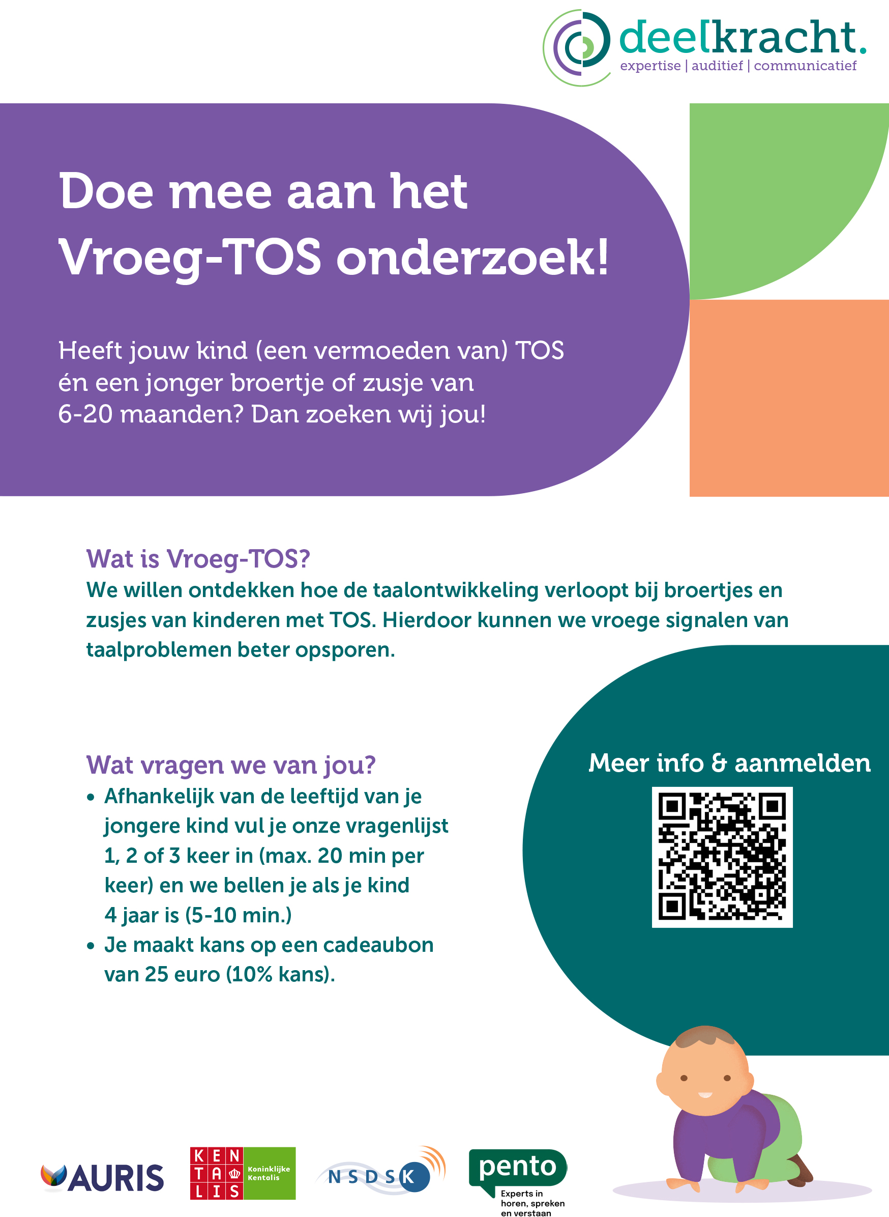 Doe mee aan het Vroeg-TOS onderzoek!