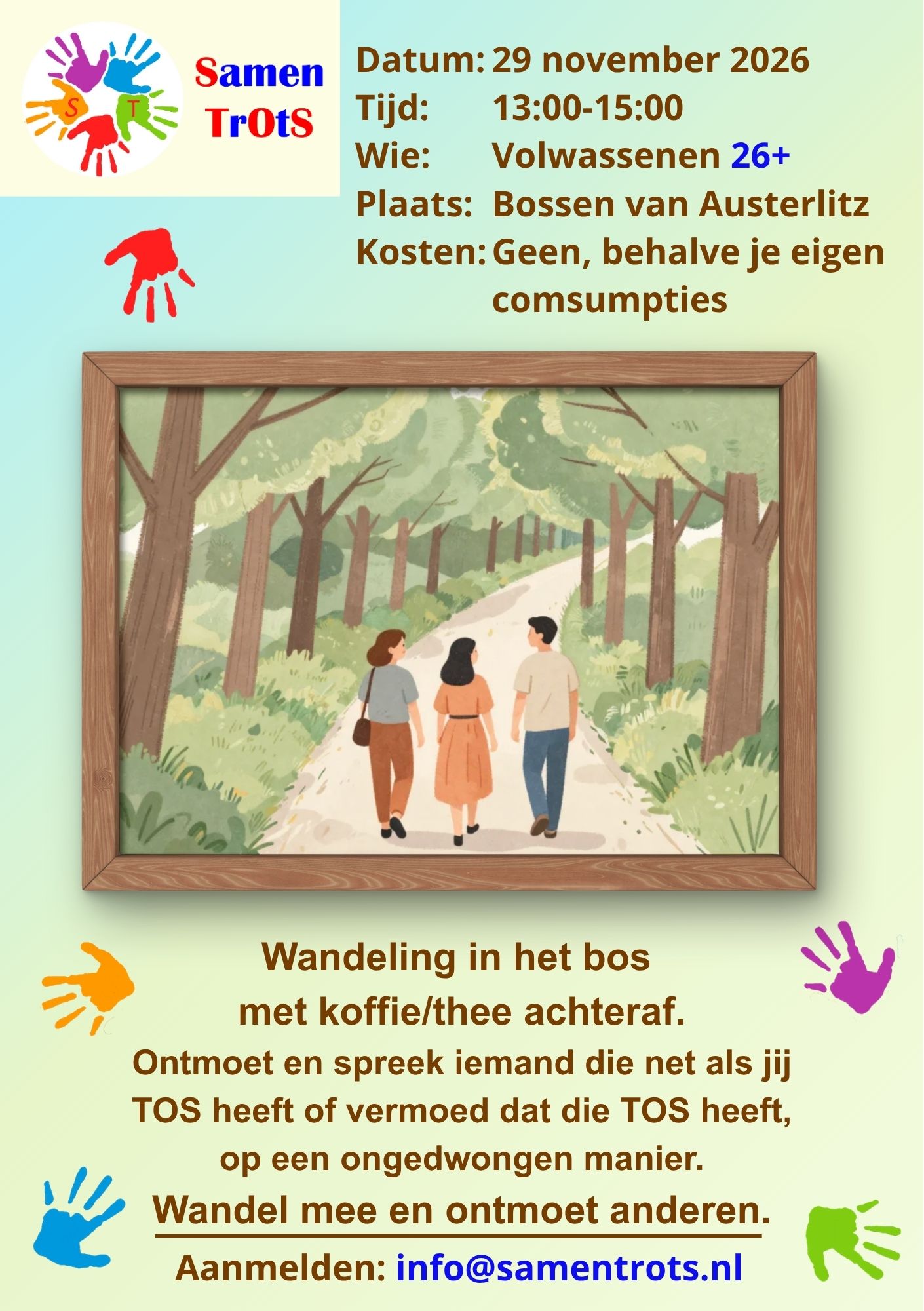 Wandeling voor volwassenen met TOS (26+)